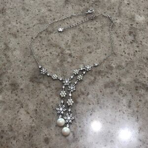 Carolee Silver Pearl Necklace